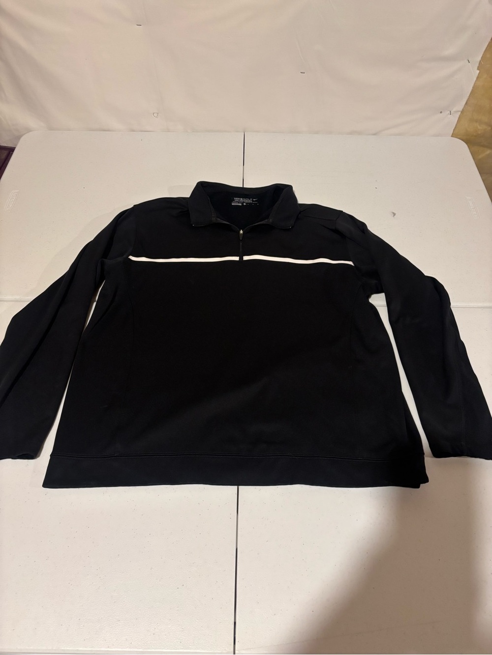 Nike Therma Fit Golf Men’s Size XL 1/4 Zip Black Long Sleeve Shirt